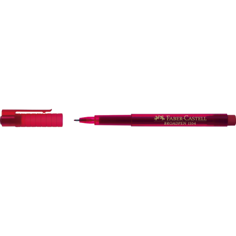 FABER-CASTELL Fineliner BROADPEN 1554 - rot