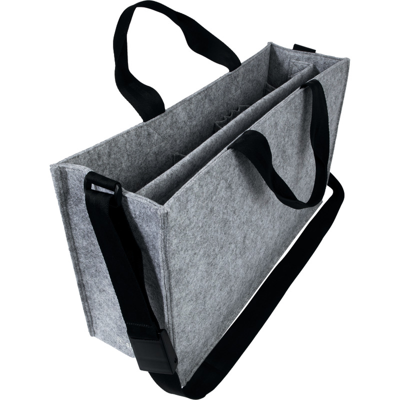 Sigel Laptoptasche Desk Sharing Bag Classic L, Filz, bis 17, 3 Zoll - hellgrau