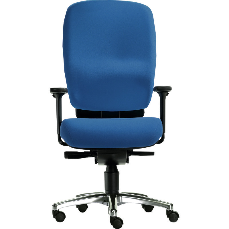 SITWELL Steifensand Bürodrehstuhl LADY COMFORT, mit HIP-MOVE Synchron-Mechanik und Spezial-Bandscheibensitz, ohne Armlehnen - blau