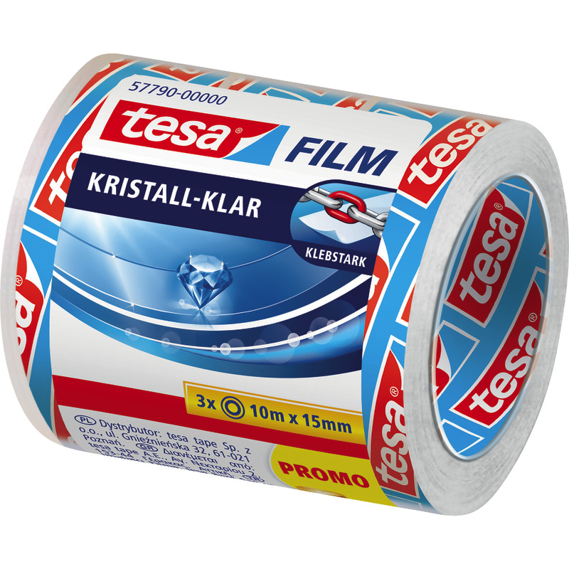 2 + 1 GRATIS! 3 Rollen tesafilm® kristall-klar, Bandmaße: 15 mm x 10 m