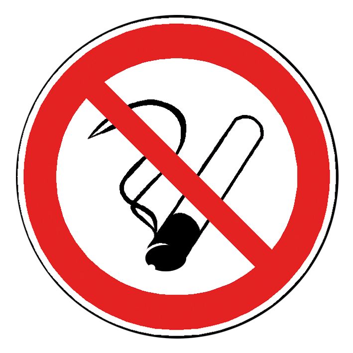 Verbotszeichen Rauchen Verboten, selbstklebend, 200 mm