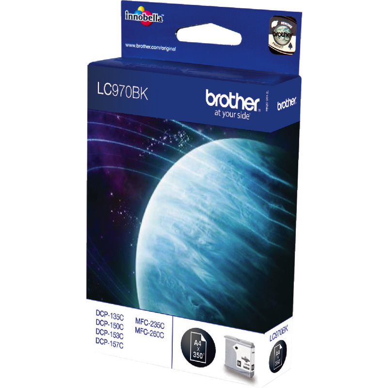Brother Tintenpatrone LC970BK, schwarz