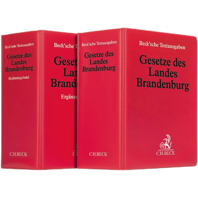 Gesetze des Landes Brandenburg, Haupt- und Ergänzungsband - mit Fortsetzungsbezug