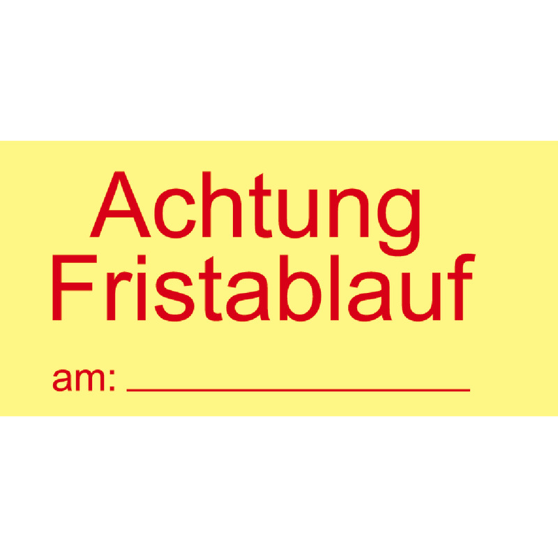 SoldanPlus Bedruckte Haftnotizen: Achtung Fristablauf