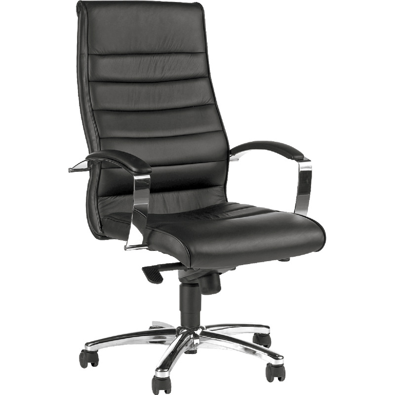 Topstar Leder-Drehsessel TD LUXE - schwarz Topstar Leder-Drehsessel TD LUXE - schwarz