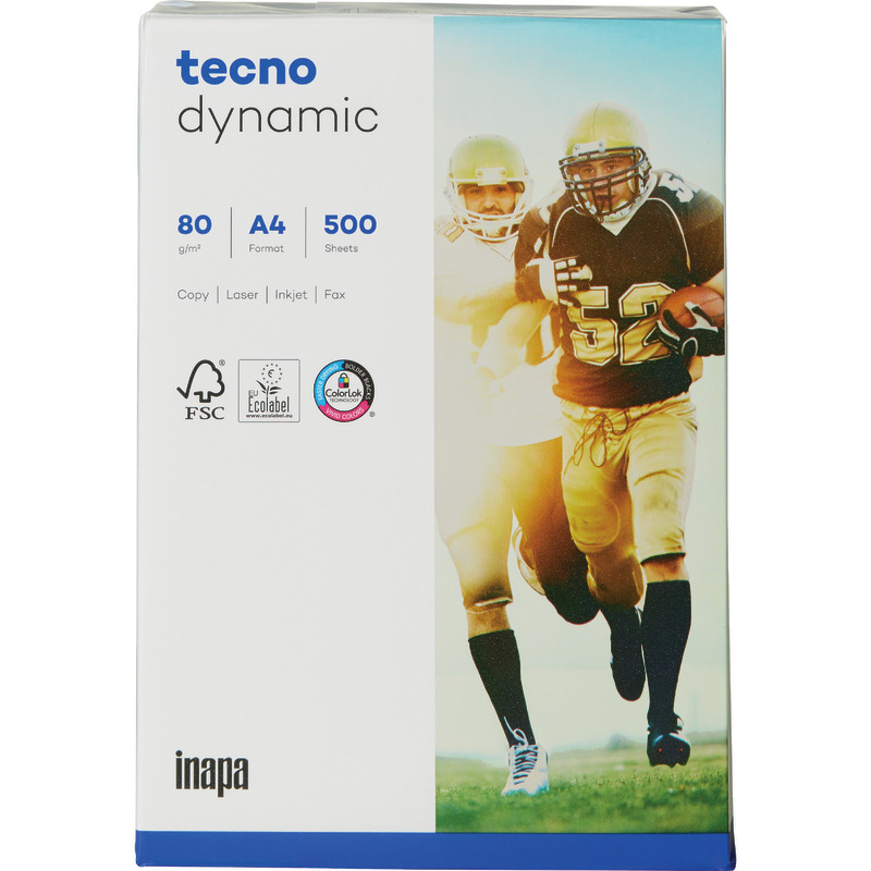 Kopierpapier tecno® dynamic, DIN A4, 80 g/m², Pack: 500 Blatt