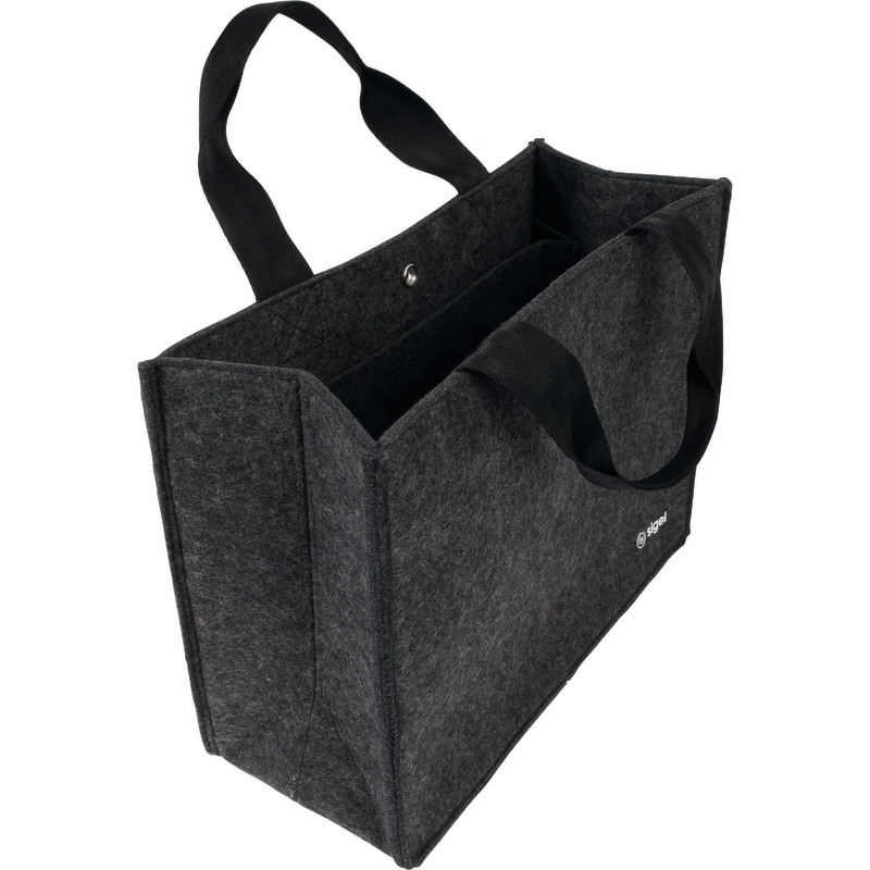 Sigel Laptoptasche Desk Sharing Bag Basic M, Filz, bis 15, 4 Zoll - dunkelgrau