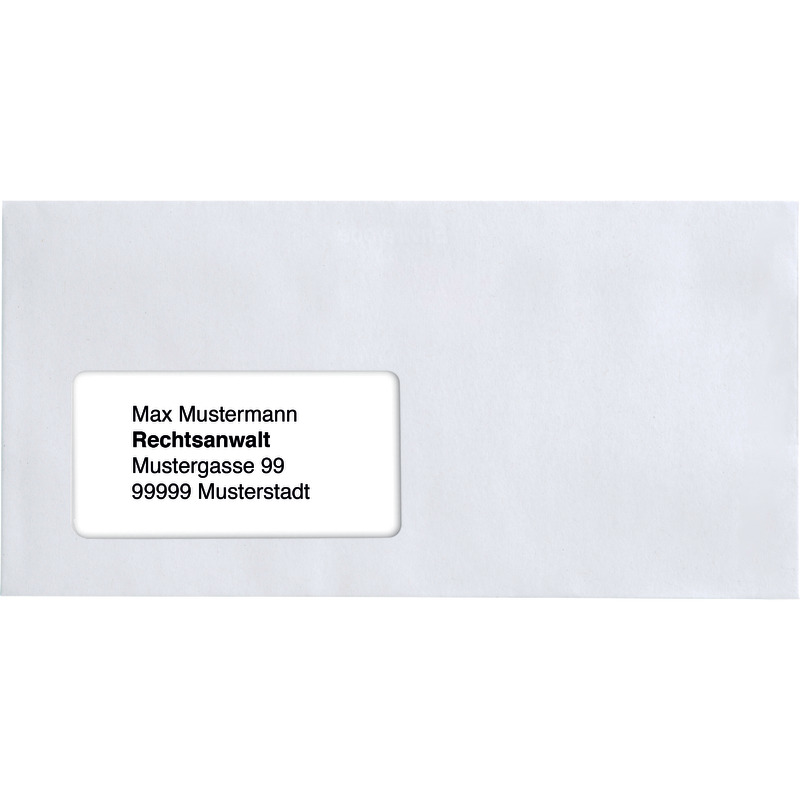 Envirelope Briefumschlag DIN lang, haftklebend, weiß, mit Fenster, Pack: 1.000 Stück Envirelope Briefumschlag DIN lang, haftklebend, weiß, mit Fenster, Pack: 1.000 Stück