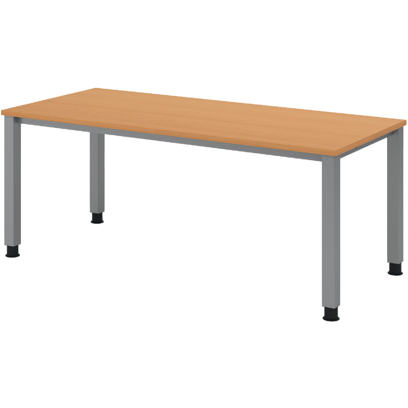 SoldanOffice Schreibtisch SONO, B x H x T: 1.800 x 685 – 810 x 800 mm - Buche Dekor