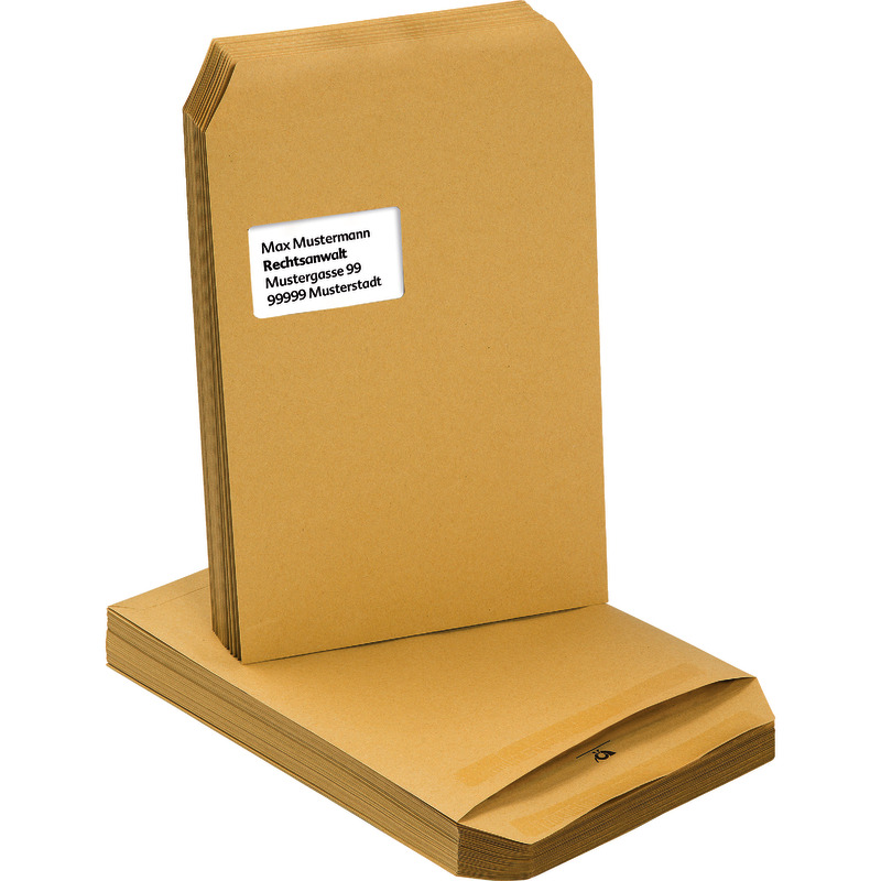 SoldanPlus Versandtasche DIN C4, selbstklebend, braun, mit Fenster, Pack: 250 Stück SoldanPlus Versandtasche DIN C4, selbstklebend, braun, mit Fenster, Pack: 250 Stück