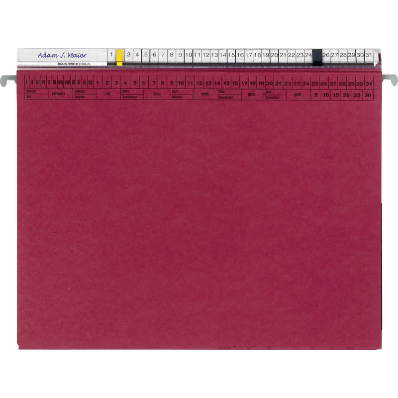 ORGALEX® Kanzlei-Hängehefter, 1 Abheftvorrichtung, Linksheftung,  mit 1 Tasche - bordeaux