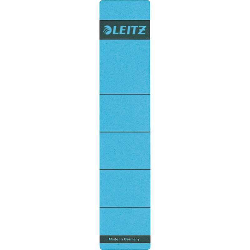 LEITZ Rückenschilder 1643, selbstklebend, für Rückenbreite 52 mm, kurz - blau