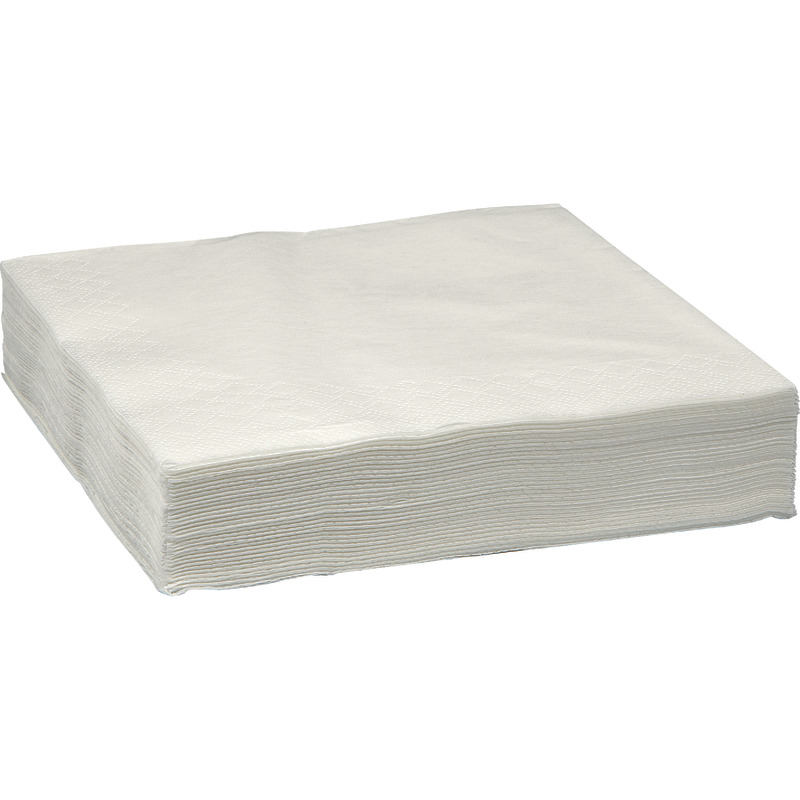 Servietten 330 x 330 mm, 1/4-Falz, 3-lagig, 120 Stück - weiß Servietten 330 x 330 mm, 1/4-Falz, 3-lagig, 120 Stück - weiß