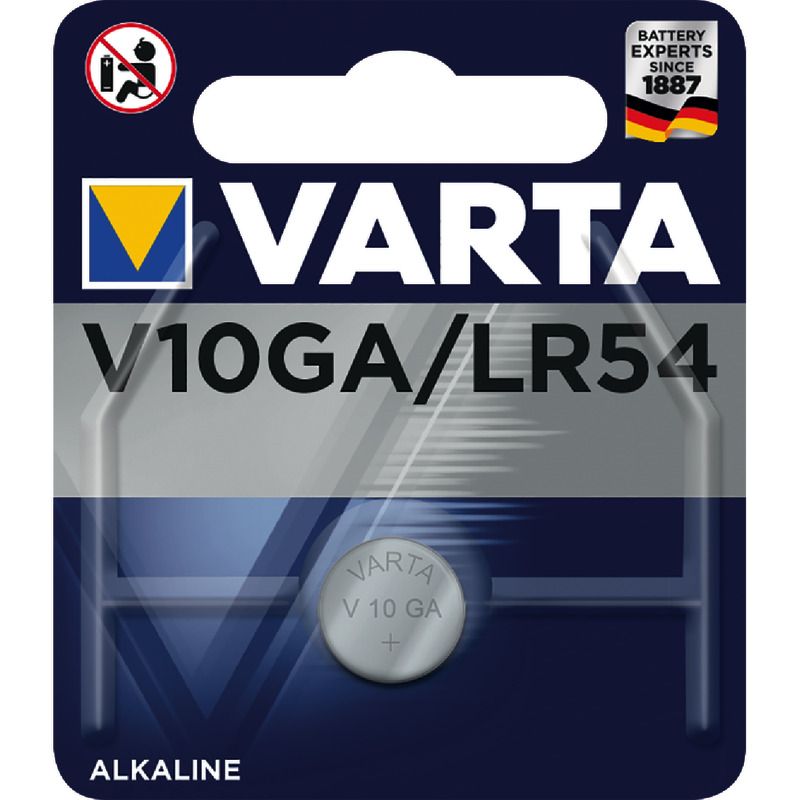 VARTA Knopfzelle V10GA LR54 Alkaline, 1, 5 V