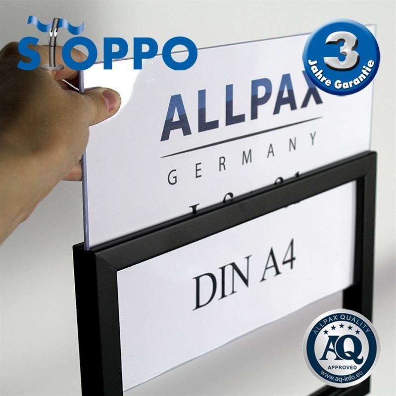 Info-Tafeln für Personen-Leitsystem, DIN A4, schwarz Info-Tafeln für Personen-Leitsystem, DIN A4, schwarz