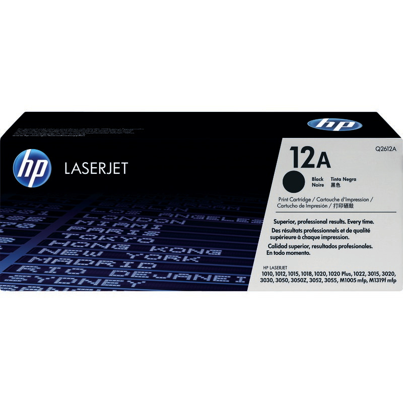 hp Toner Q2612A, schwarz