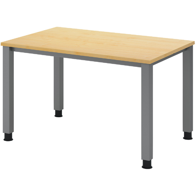 SoldanOffice Schreibtisch SONO, B x H x T: 1.200 x 680 – 760 x 800 mm - Ahorn-Dekor