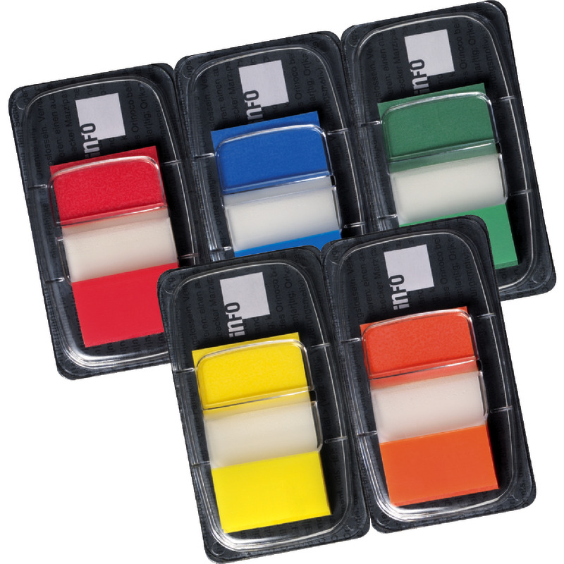 Index Haftstreifen COLOUR TIP, 25 x 43 mm, im Einzelspender - orange