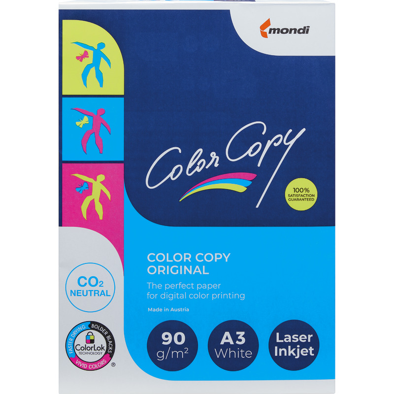 Kopierpapier Mondi color copy, DIN A3, 90 g/m², Pack: 500 Blatt