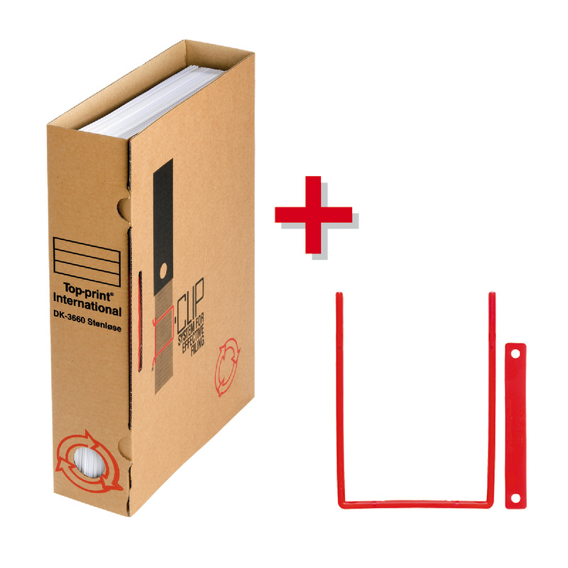AKTION! 25 Archiv-Ordner D-Case + 25 Bündelungsbügel D-Clip