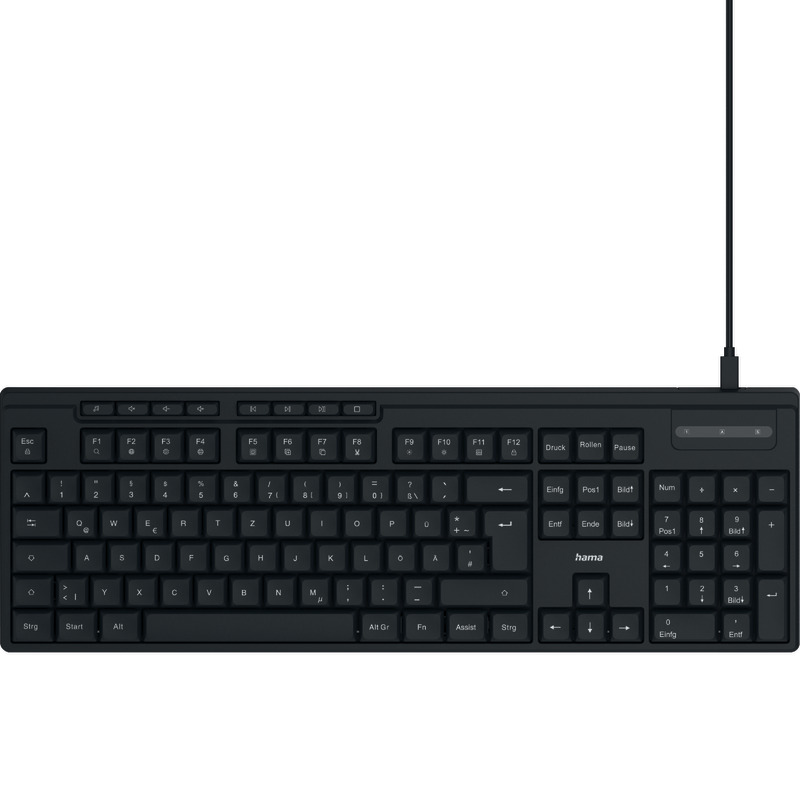 Hama USB-Tastatur CK-200 - schwarz Hama USB-Tastatur CK-200 - schwarz