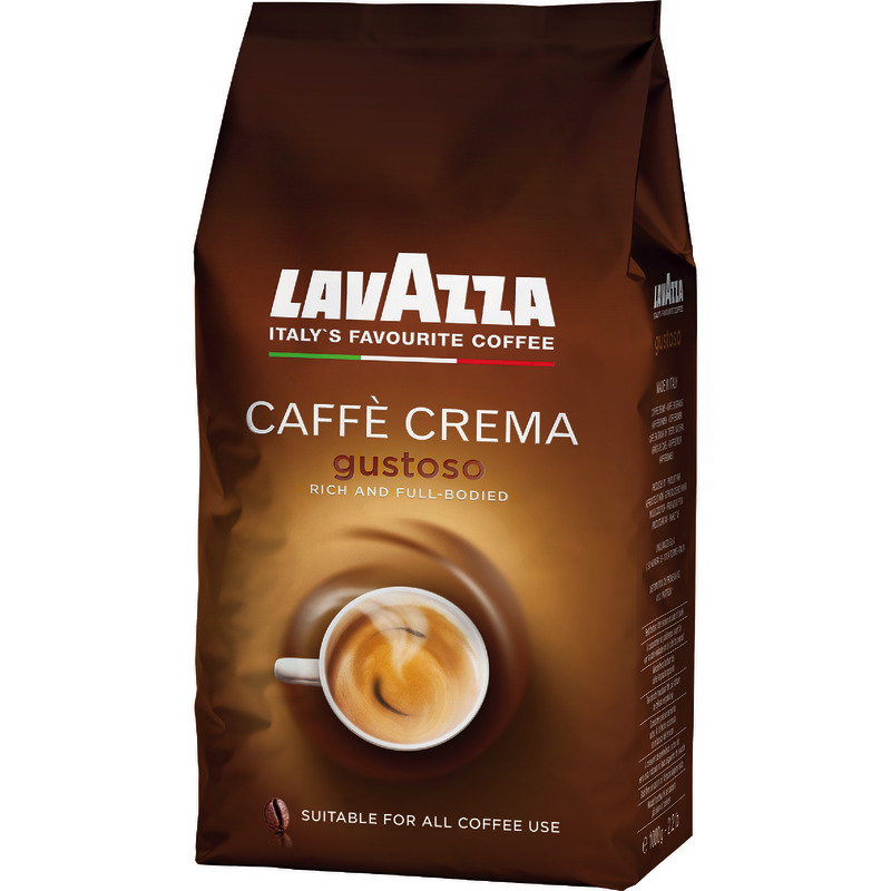 Lavazza CAFFÈ CREMA GUSTOSO, 1.000 g, Bohnen