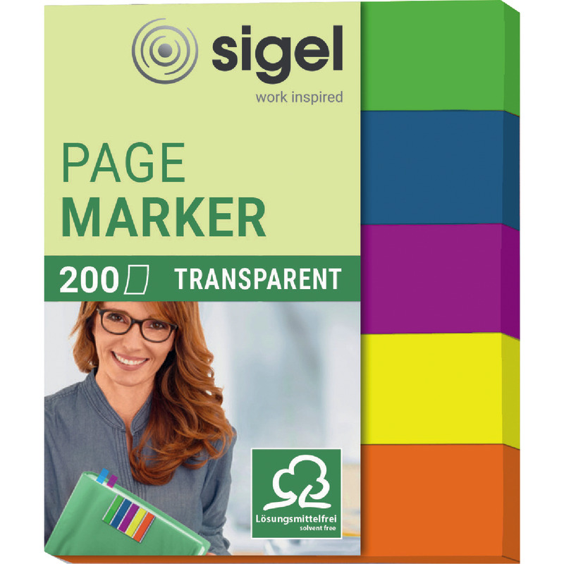 sigel Haftmarker-Film HN615 Transparent Mini,  50 x 12 mm