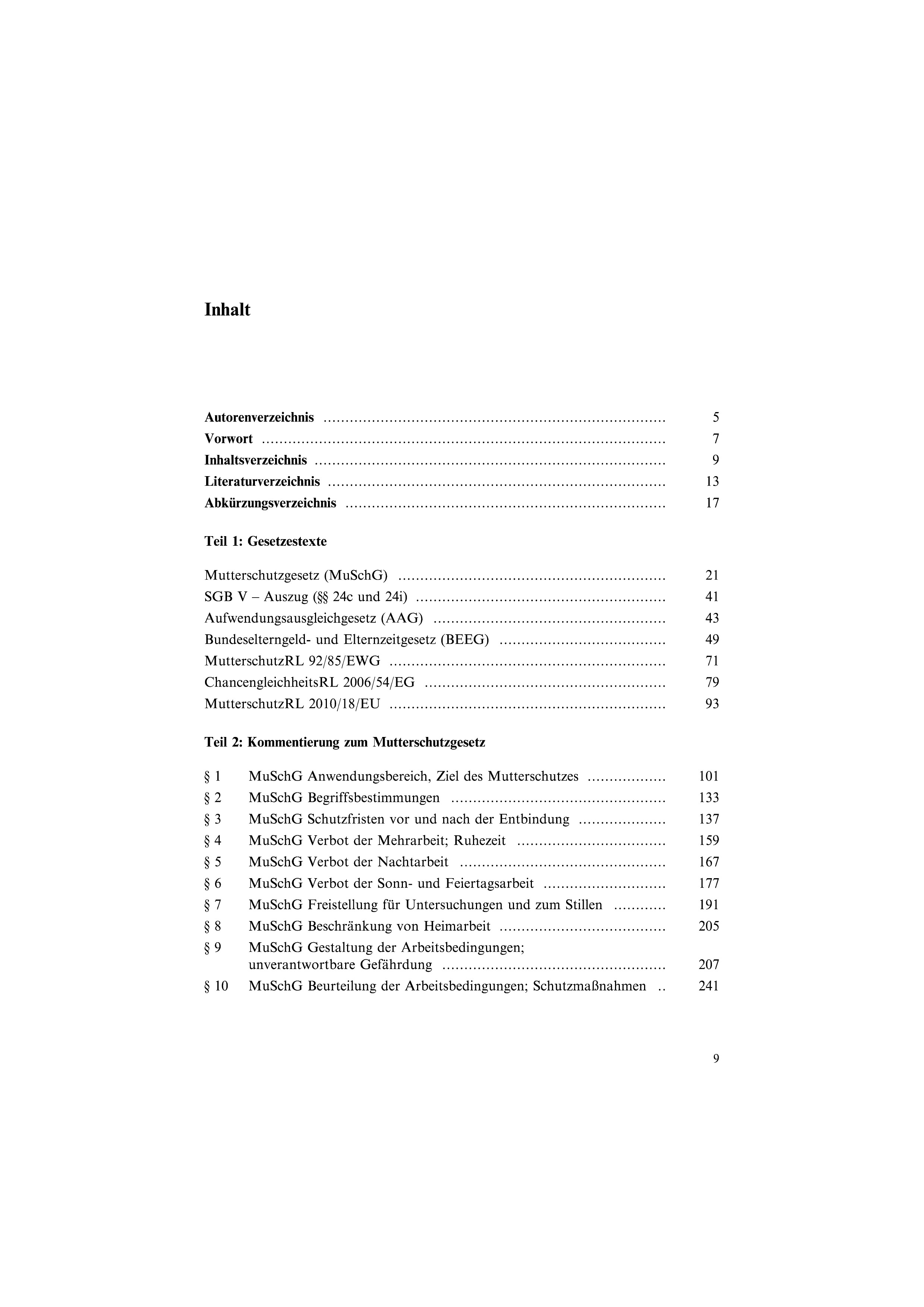 MuSchG und BEEG - Praxiskommentar zum Mutterschutzgesetz, Bundeselterngeld- und Elternzeitgesetz