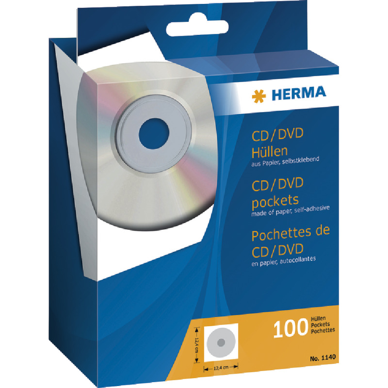 HERMA CD-DVD Hülle 1140, selbstkl. Papier