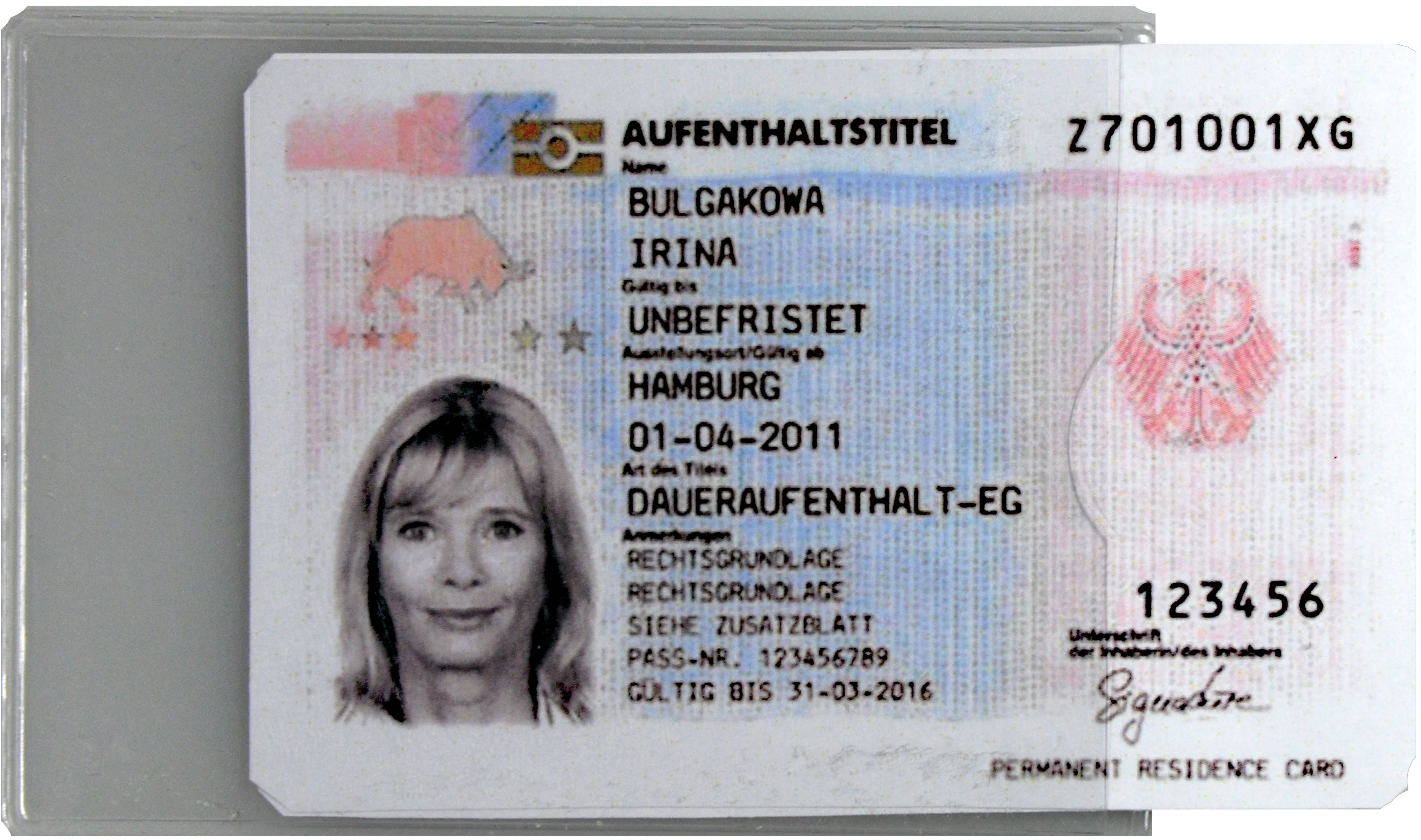 Schutzhülle im Scheckkartenformat, transparent, Packung mit 100 Stück