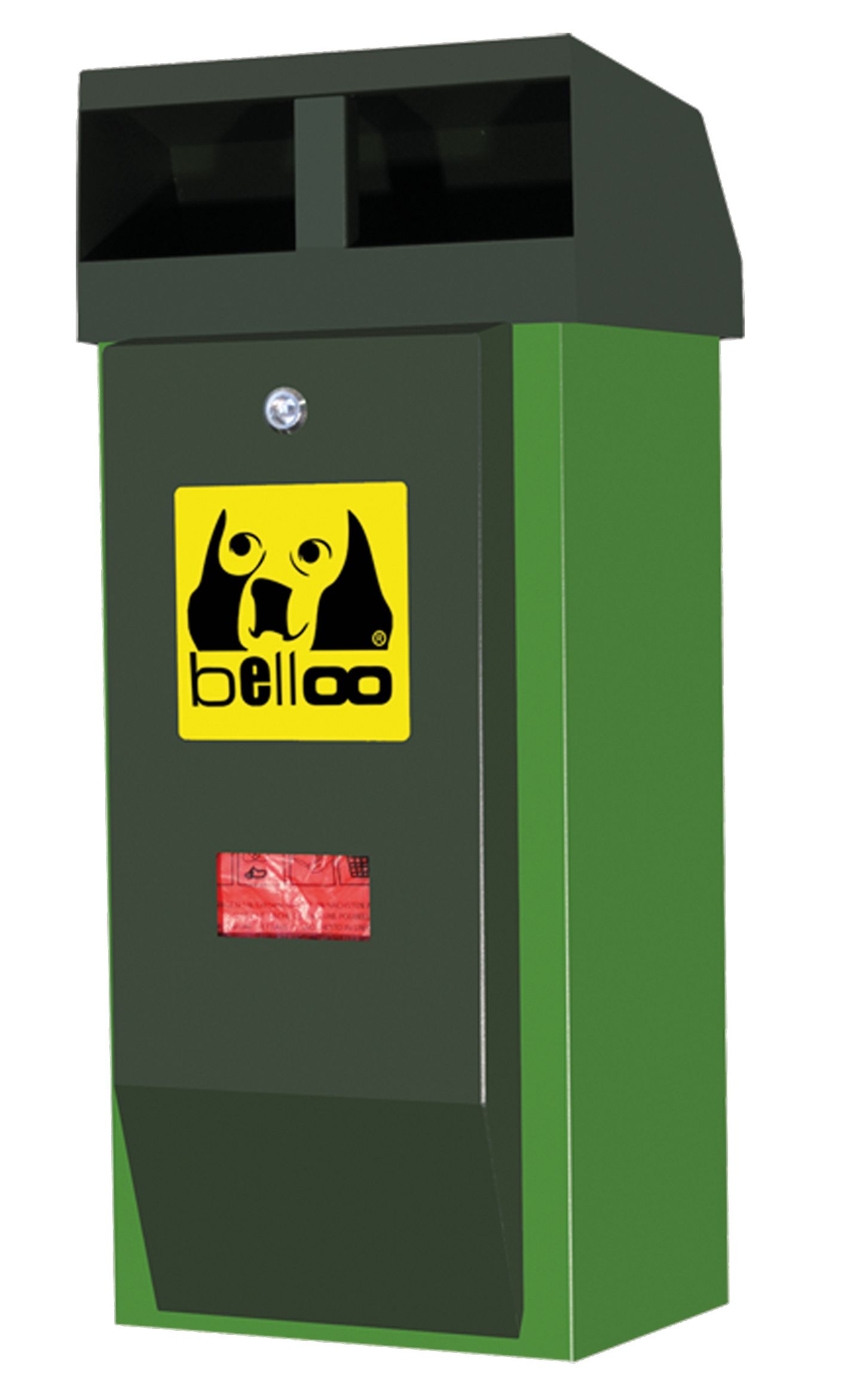 Hundetoilette (A228.05) belloo-combi-luca 60, tannengrün/grasgrun, 60 l, 400 Beutel, 800x395x330