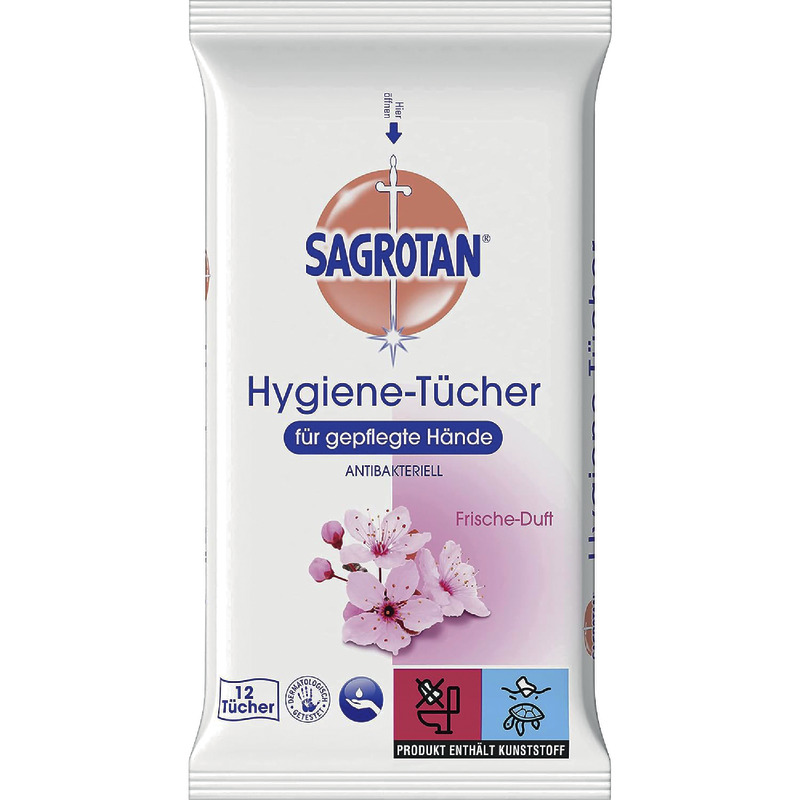 Sagrotan Hygiene-Tücher (12 Tücher)