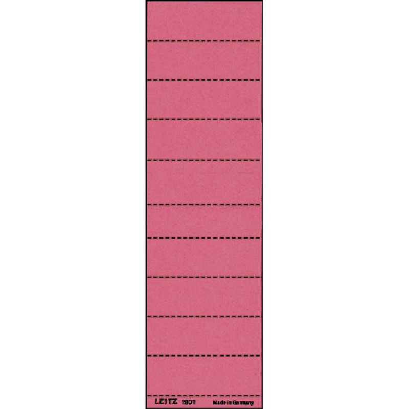 LEITZ Beschriftungsschildchen 1901-00, für Hängeregistratur, 100 Stück - rot