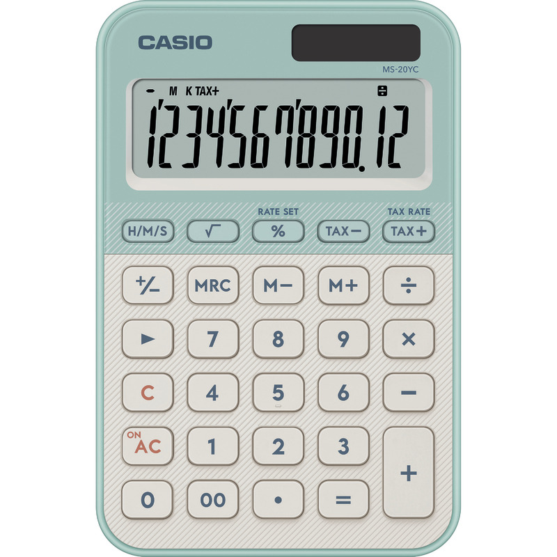 Casio Tischrechner MS-20YC - türkis