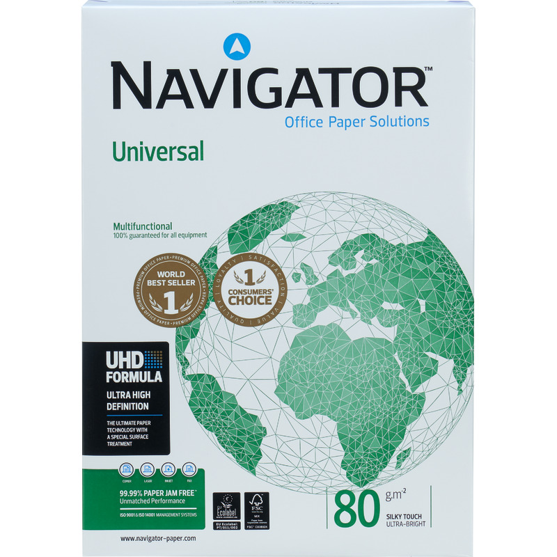 NAVIGATOR Kopierpapier UNIVERSAL, DIN A3, 80 g/m², Pack: 500 Blatt - weiß NAVIGATOR Kopierpapier UNIVERSAL, DIN A3, 80 g/m², Pack: 500 Blatt - weiß