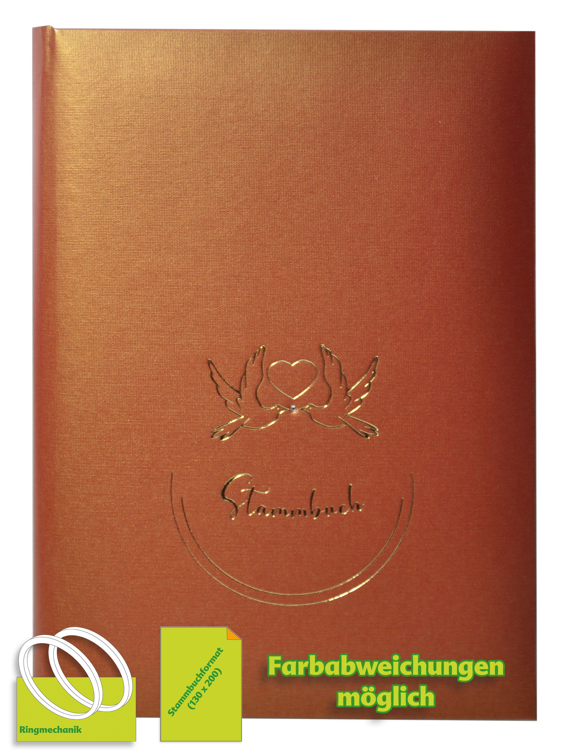 Stammbuch COLOMBINA kupferrot