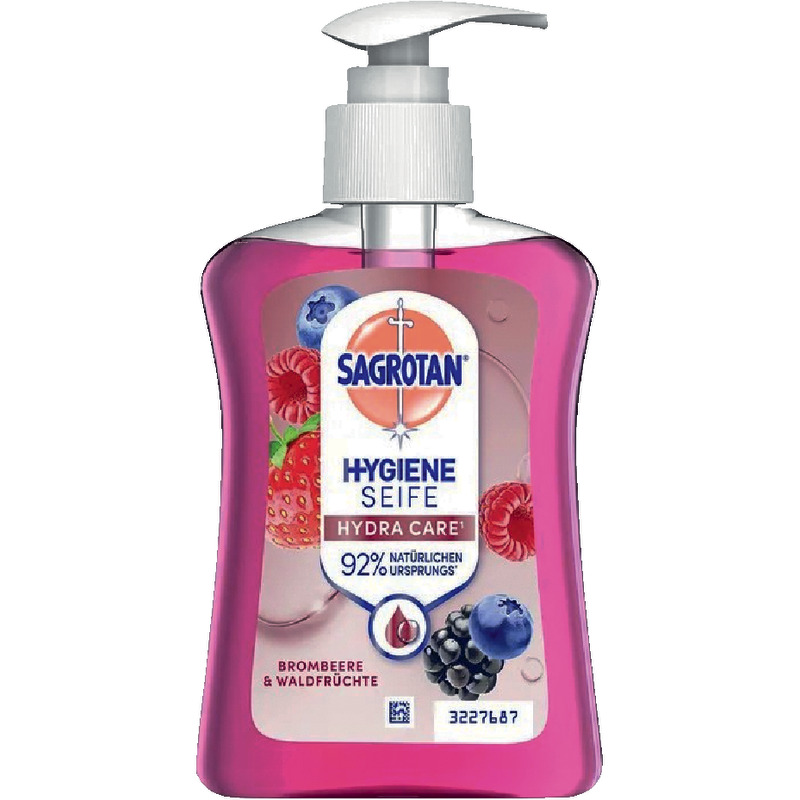 Sagrotan Flüssigseife im Pumpspender Brombeere  Waldfrüchte, 250 ml