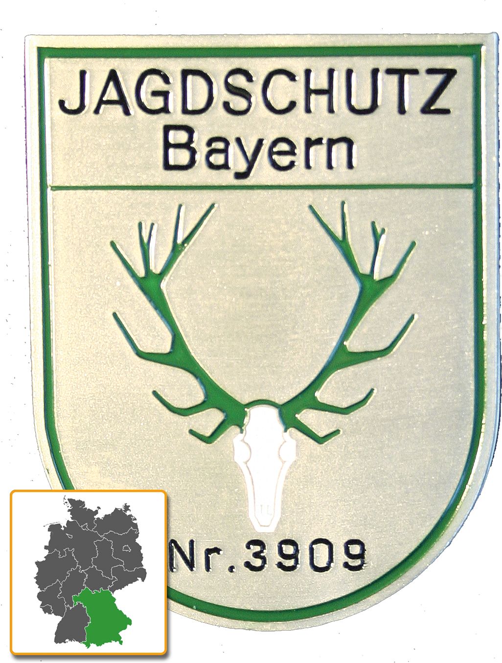 Abzeichen Jagdschutz Bayern, Metall