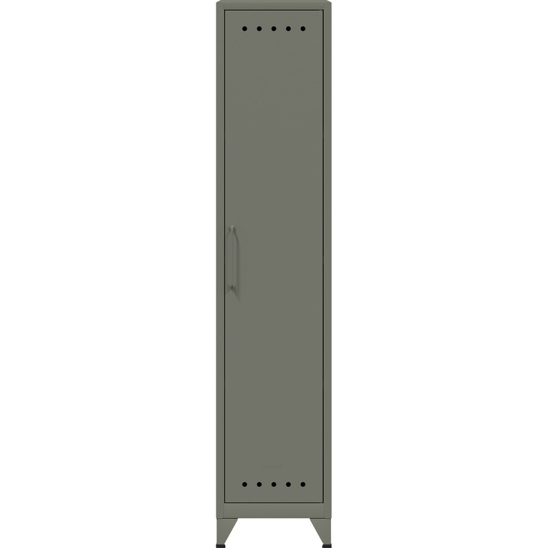 Bisley Fern Locker Garderobenschrank mit Kleiderstange und Hutfachboden - lichtgrau