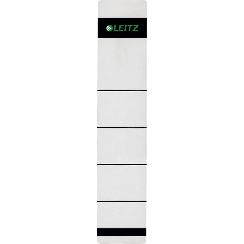 LEITZ Rückenschilder 1643, selbstklebend, für Rückenbreite 52 mm, kurz - weiß