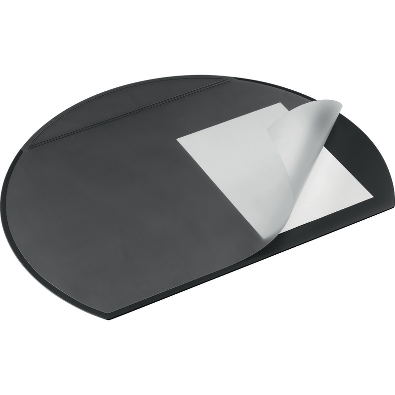 DURABLE Schreibunterlage, halbrund, 7290 - schwarz