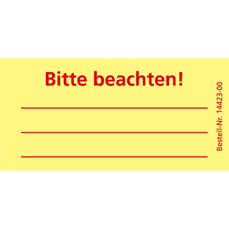 SoldanPlus Bedruckte Haftnotizen: Bitte beachten!