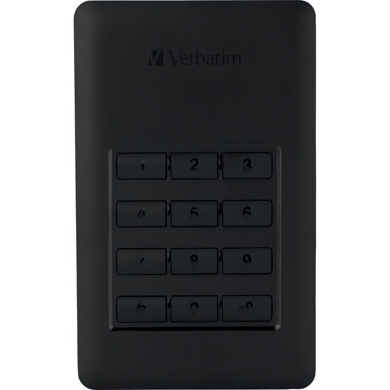 Verbatim externe HDD Festplatte USB 3.1 - 2 TB Code Zugang