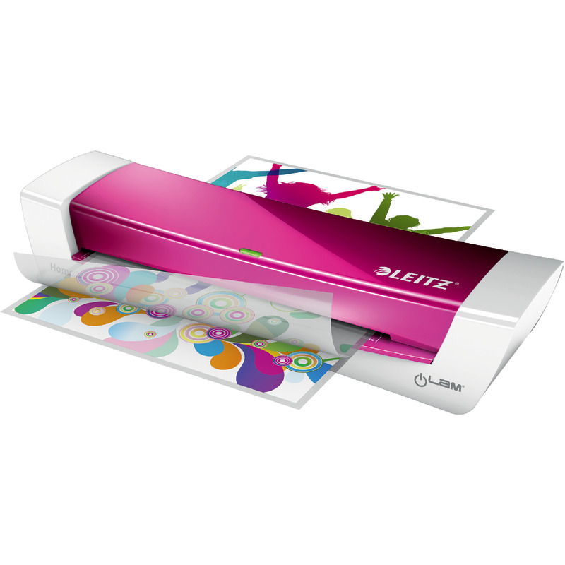 LEITZ iLAM Laminator Home Office 7368, DIN A4 - pink