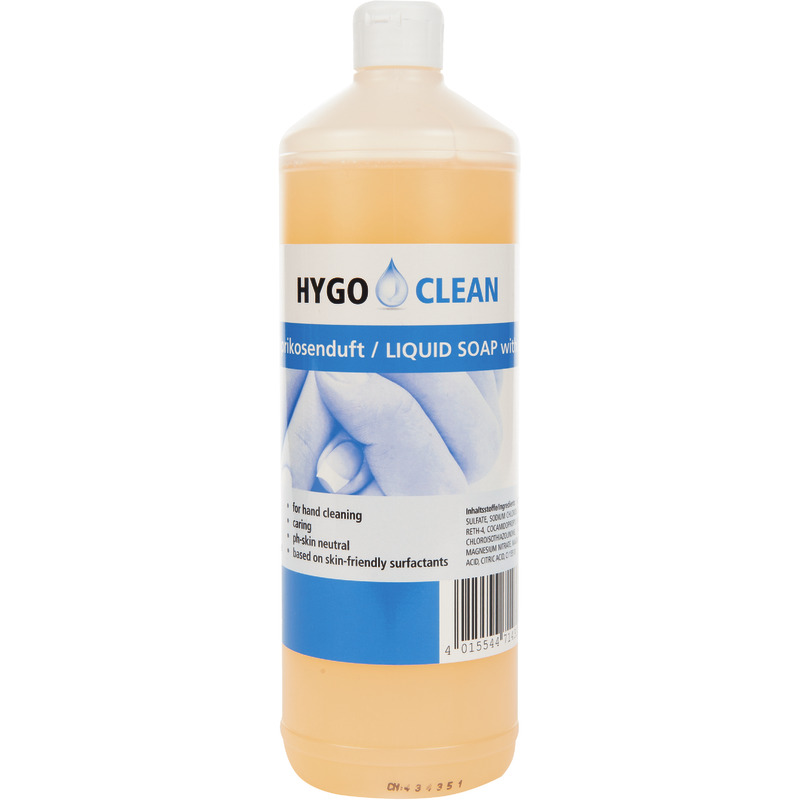 Hygoclean Flüssigseife Aprikose, Flasche: 1 Liter