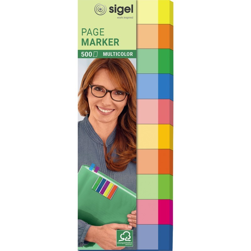 sigel Haftmarker-Papier HN682 Multicolor,  50 x 15 mm