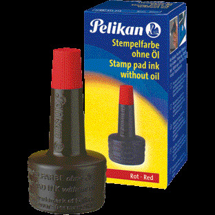 Pelikan Stempelfarbe - rot