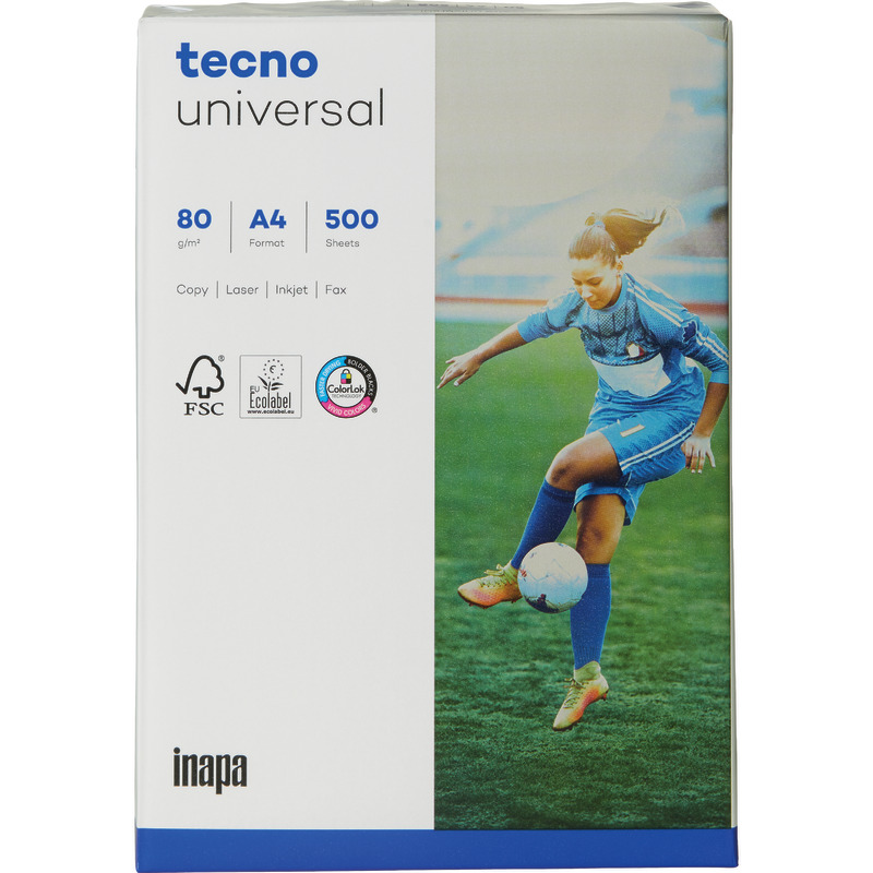 Kopierpapier tecno® universal, DIN A4, 80 g/m², Pack: 500 Blatt