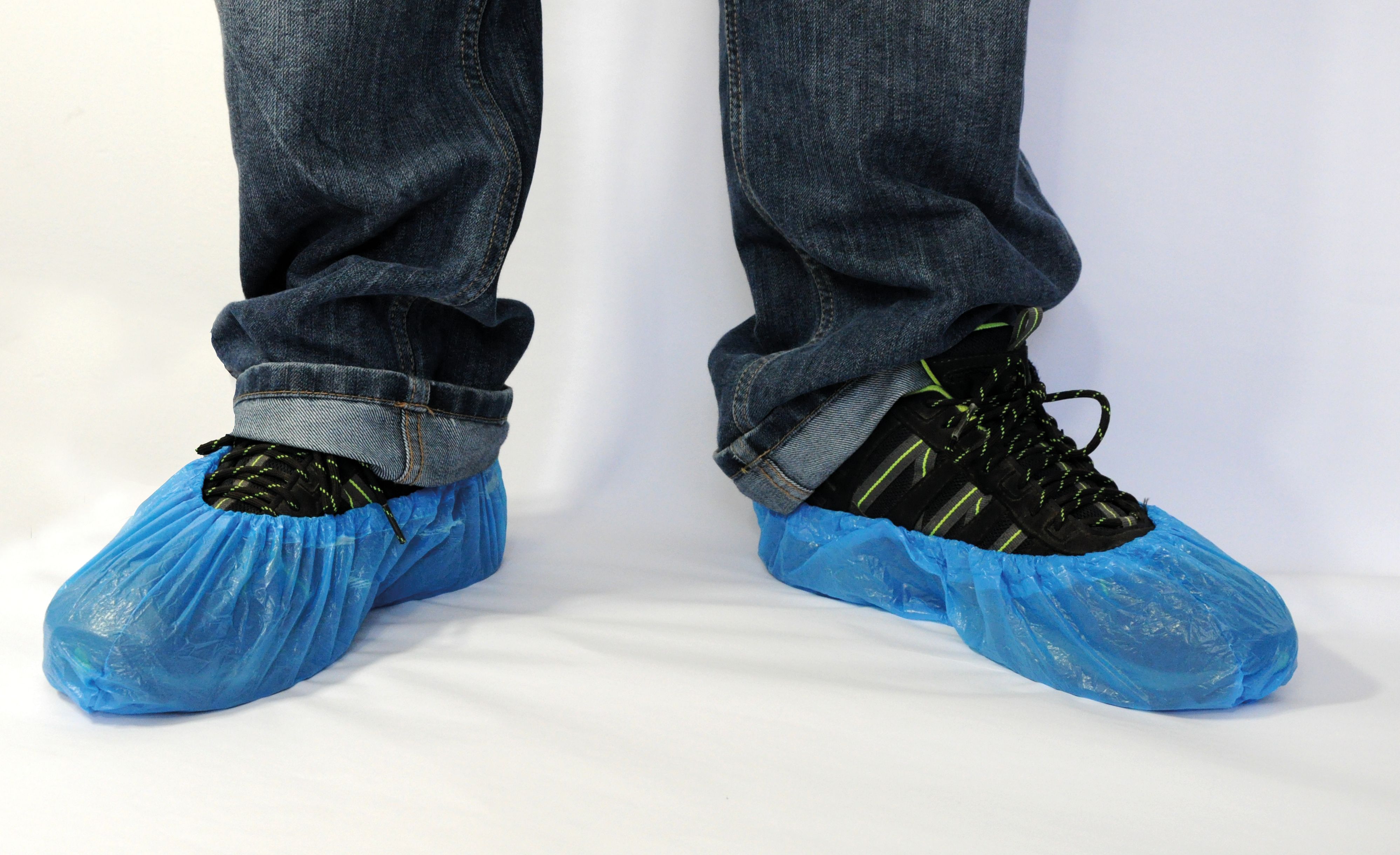 CPE Überschuhe, blau, 15x41 cm, 100 Stück