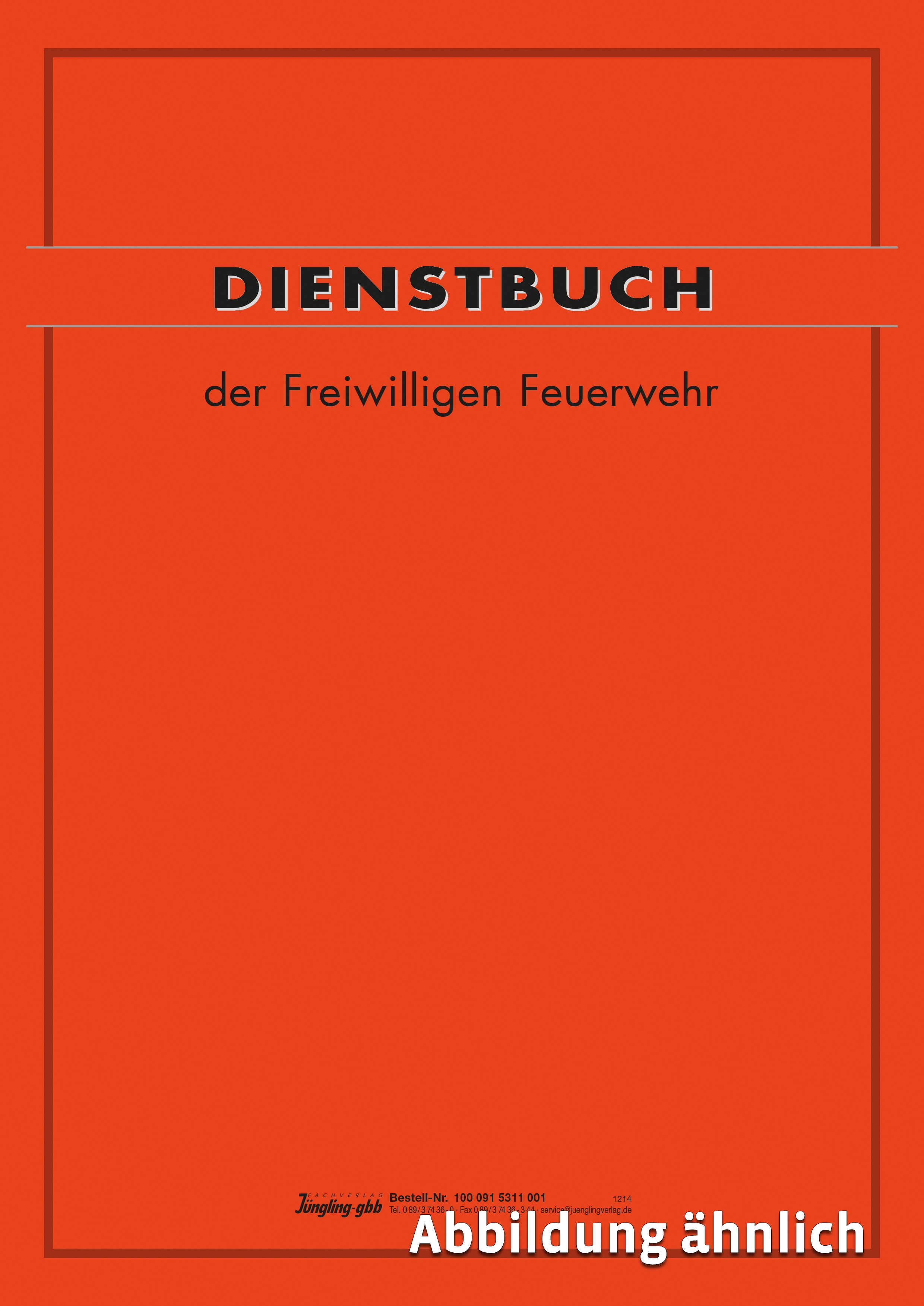 Dienstbuch des Zuges der Freiwilligen Feuerwehr, DIN A4, 40 Seiten